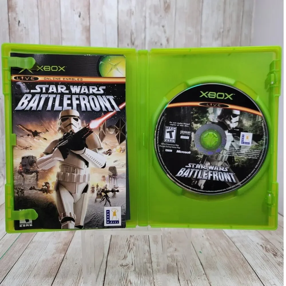 Star Wars: Battlefront (Original Xbox) Black Label CIB Complete & Tested
